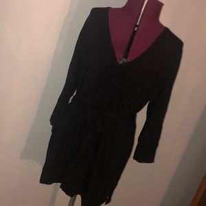 Tie waist 3/4” sleeve sweater